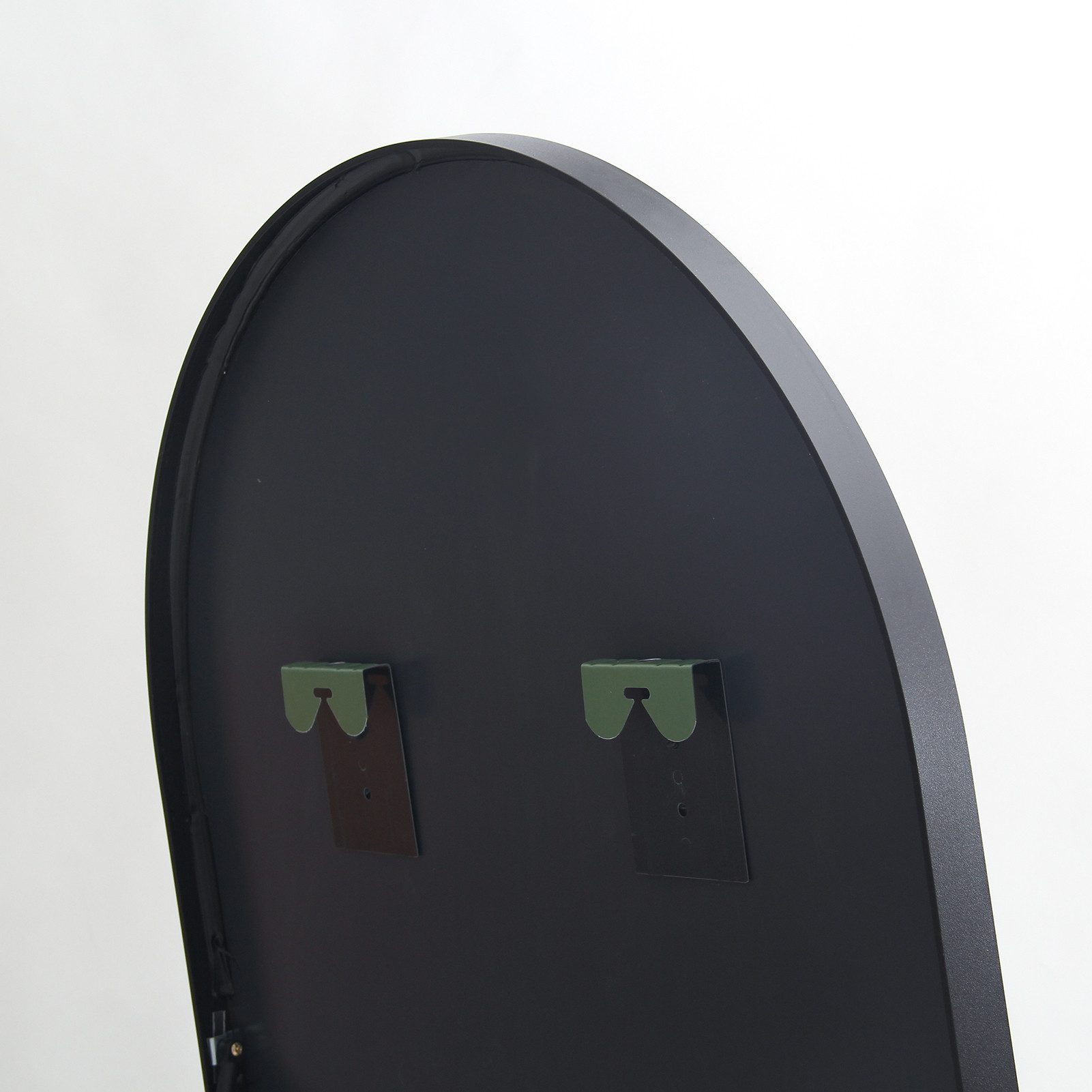 Ganzkörperspiegel Oval Wandspiegel Standspiegel Groß Wand Ganzkörper-Schwarz