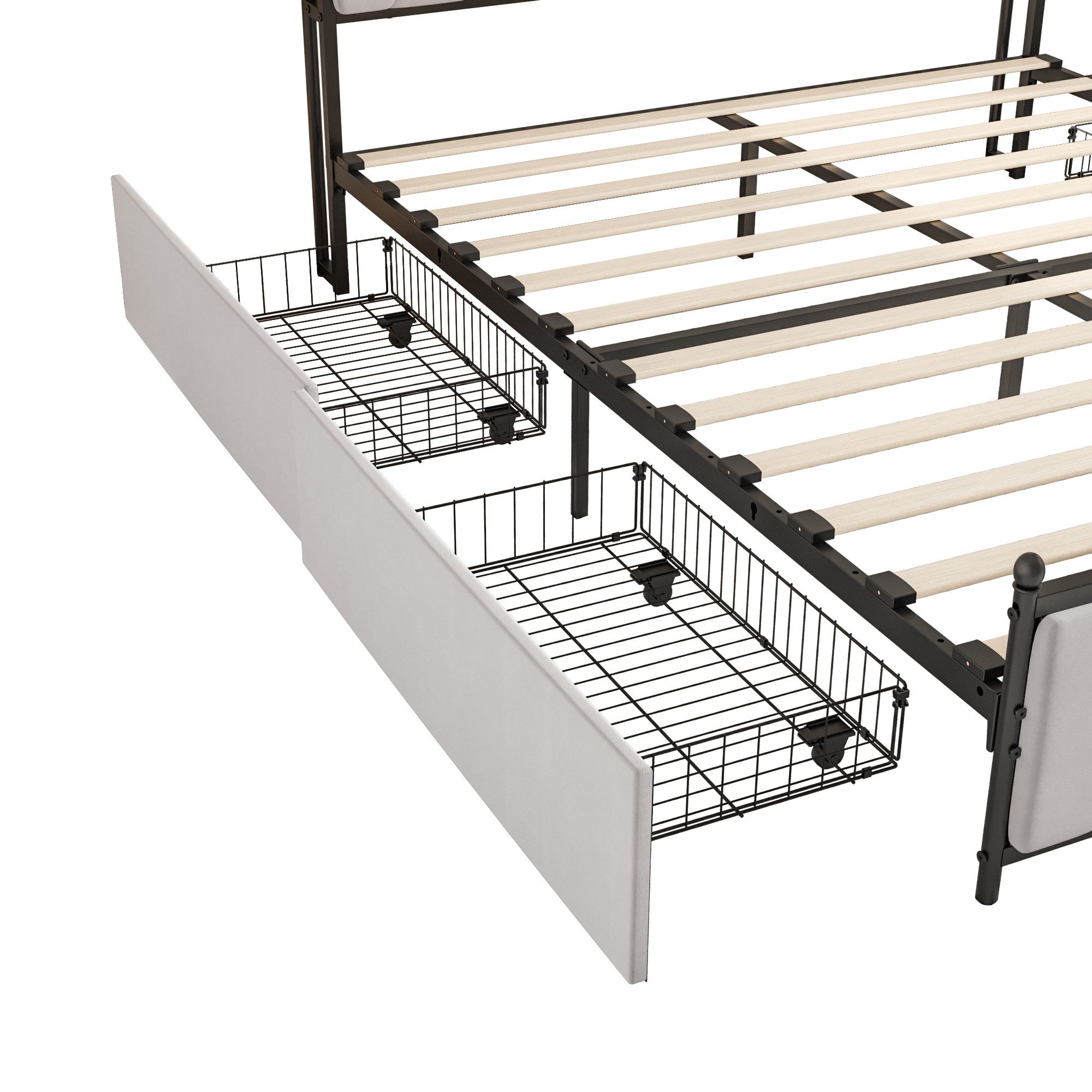 Polsterbett Metallbett Stauraumbett-